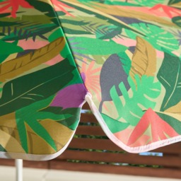 OHS Palm Print Outdoor Parasol - Green - thumbnail 2