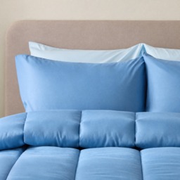 OHS Coverless 10.5 Tog Duvet Set, Blue - Single - thumbnail 2