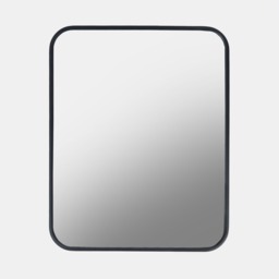 OHS Framed Bathroom Wall Vanity Mirror - Black - thumbnail 2