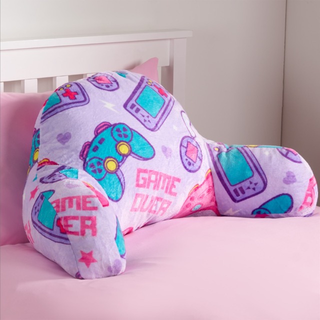 OHS Kids Gaming Fleece Cuddle Cushion - Lilac - image 1