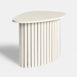 OHS Madison Ribbed Side Table - Cream - thumbnail 3