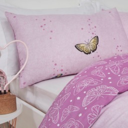 OHS Butterfly Heaven Duvet Set, Purple - Double - thumbnail 3