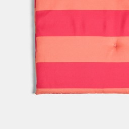 OHS Indoor/Outdoor Stripe Print Seat Pad with Back, Orange/Pink - 2 Pack - thumbnail 5