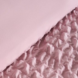 OHS Geometric Seersucker Duvet Set, Blush - Single - thumbnail 4