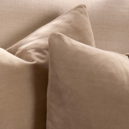 OHS 2 Pack Matte Velvet Cushion Covers, 45 x 45cm - Natural - thumbnail 4