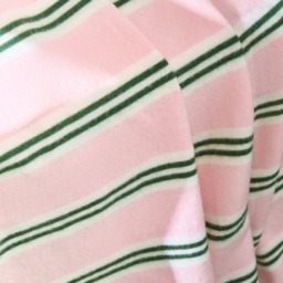 OHS Stripe Fleece Throw - Pink/Green - thumbnail 2