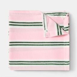 OHS Stripe Fleece Throw - Pink/Green - thumbnail 5