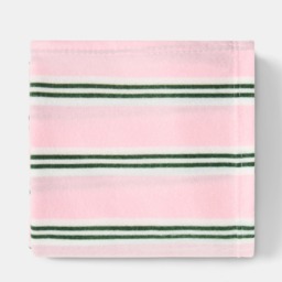 OHS Stripe Fleece Throw - Pink/Green - thumbnail 4