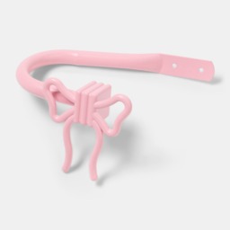 OHS 2 Pack Bow Curtain Rod Tie Backs - Pink - thumbnail 3