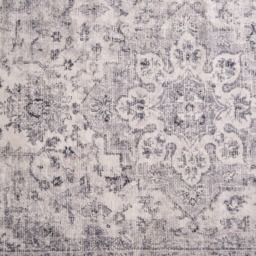 OHS Washable Vintage Printed Rug, Grey - 80 x 150 cm - thumbnail 5