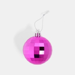OHS 30 Pack Disco Ball Bauble Set - Hot Pink - thumbnail 5