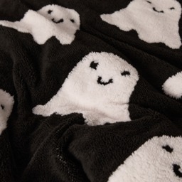 OHS Tufted Ghost Teddy Duvet Set, Black - Double - thumbnail 3