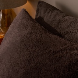 OHS Teddy Fleece Pillowcases - Coffee - thumbnail 3