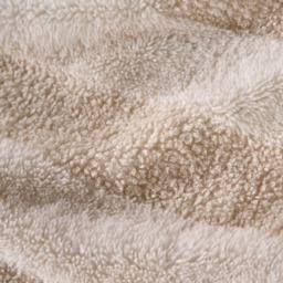 OHS Tufted Boucle Stripe Fleece Duvet Cover Set, Natural - Single - thumbnail 5