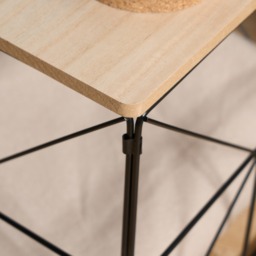OHS Manhattan Large Storage Basket Side Table - Natural Wood - thumbnail 3