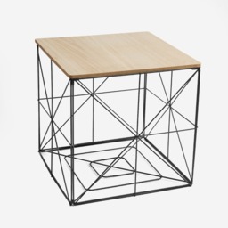 OHS Manhattan Large Storage Basket Side Table - Natural Wood - thumbnail 5