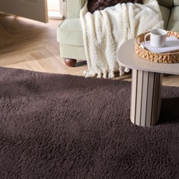 OHS Cosy Teddy Rug, Brown - 120 x 170cm - thumbnail 2