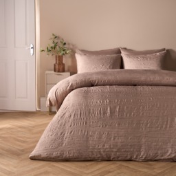 OHS Crinkle Duvet Set, Mink - Single - thumbnail 2