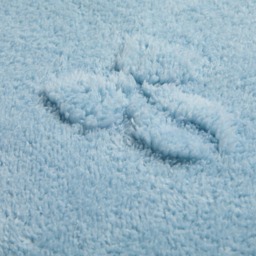 OHS Tufted Bow Teddy Fleece Throw, Blue - 125 x 150cm - thumbnail 3