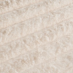 OHS Ribbed Faux Fur Duvet Set, Cream - Double - thumbnail 5