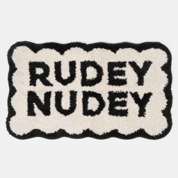 OHS Rudey Nudey Tufted Bath Mat - Monochrome - thumbnail 2