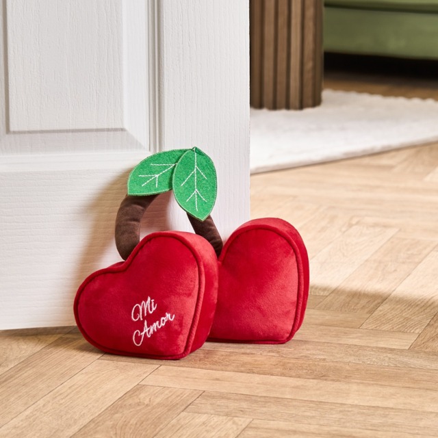 OHS Heart Cherry Doorstop - Red - image 1
