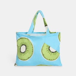OHS Kiwi Print Beach Towel in a Bag - Blue - thumbnail 5