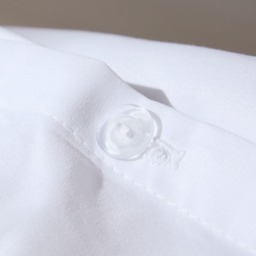 OHS Plain Duvet Double Cover with Pillowcases - White - thumbnail 5