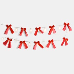 OHS 10 Pack LED Bow String Lights - Red