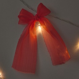 OHS 10 Pack LED Bow String Lights - Red - thumbnail 3