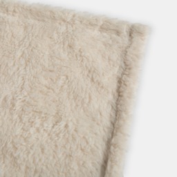 OHS Teddy Fleece Throw, Cream - 150 x 200cm - thumbnail 4