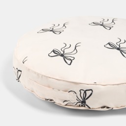OHS Indoor/Outdoor Round Bows Print Filled Cushion - Monochrome - thumbnail 4
