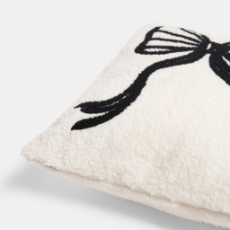 OHS Tufted Bow Cushion - Monochrome - thumbnail 5