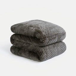 OHS Waffle Fleece Weighted Blanket, Charcoal - 8kg - thumbnail 4
