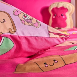 OHS Sweetie Pies Print Duvet Cover Set, Magenta - Double - thumbnail 5