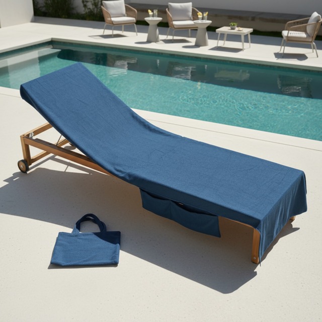 OHS Beach Towel In A Bag - Navy - image 1