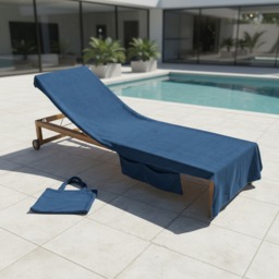 OHS Beach Towel In A Bag - Navy - thumbnail 3