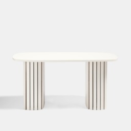 OHS Madison Ribbed Coffee Table - Cream - thumbnail 4