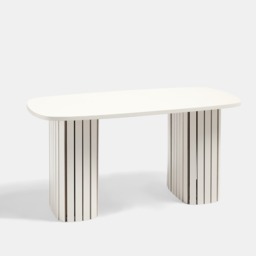 OHS Madison Ribbed Coffee Table - Cream - thumbnail 3