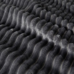OHS Ribbed Fleece Duvet Cover Set, Charcoal - Double - thumbnail 3