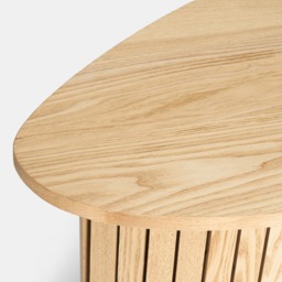 OHS Madison Ribbed Side Table - Light Wood - thumbnail 5
