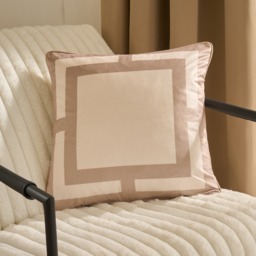 OHS Square Print Cushion Covers, Natural/Cream - 45 x 45cm