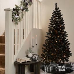 OHS Artificial Halloween / Christmas Tree, Black - 6ft - thumbnail 2