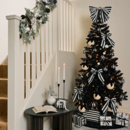 OHS Artificial Halloween / Christmas Tree, Black - 6ft - thumbnail 3