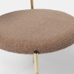 OHS Boucle Dining Chair - Mink/Gold - thumbnail 5