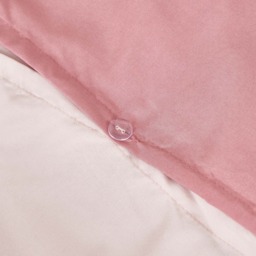 OHS Reversible Duvet Cover Set, Dusky Pink/Pink - Double - thumbnail 4