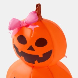 OHS Indoor/Outdoor Inflatable Pumpkin Decoration - Orange - thumbnail 3