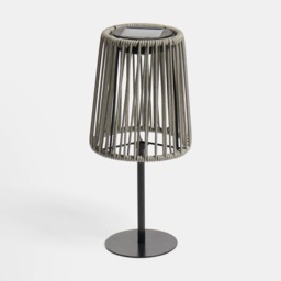 OHS Solar Rattan Table Lamp - Grey - thumbnail 5