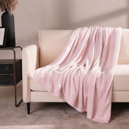 OHS Supersoft Throw, Blush Pink - 120 x 150cm