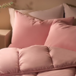 OHS Coverless 10.5 Tog Duvet & Pillowcase, Blush - Double - thumbnail 4